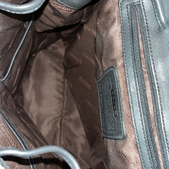 {NEW} Coach Backpack Soft Black Leather - Picture 10 of 12